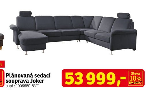 Plánovaná sedací souprava Joker - ASKO akcniletaky.com