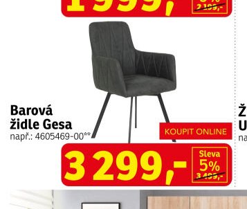 Barová židle Gesa - ASKO akcniletaky.com