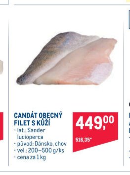 CANDÁT OBECNÝ FILET S KŮŽÍ