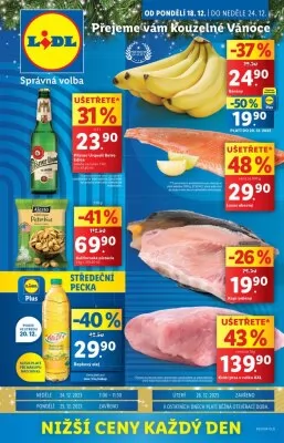 akční leták Lidl 18.12.2023-24.12.2023