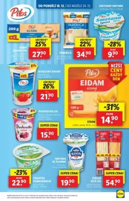 akční leták Lidl 18.12.2023-24.12.2023