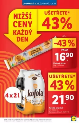 akční leták Lidl 18.12.2023-24.12.2023