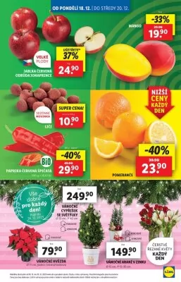 akční leták Lidl 18.12.2023-24.12.2023