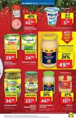 akční leták Lidl 18.12.2023-24.12.2023