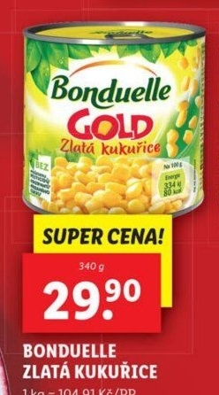 Kukuřice sterilovaná Gold Bonduelle