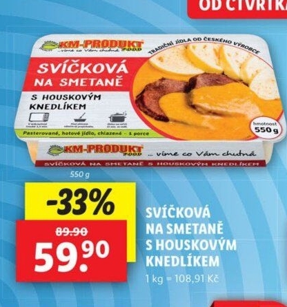 Svíčková na smetaně KM-Produkt