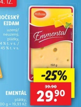 Sýr Ementál Milbona