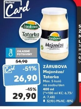 ZÁRUBOVA Majonéza/Tatarská
