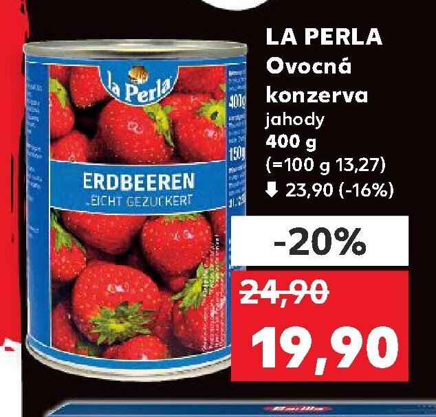 LA PERLA Ovocná konzerva jahody