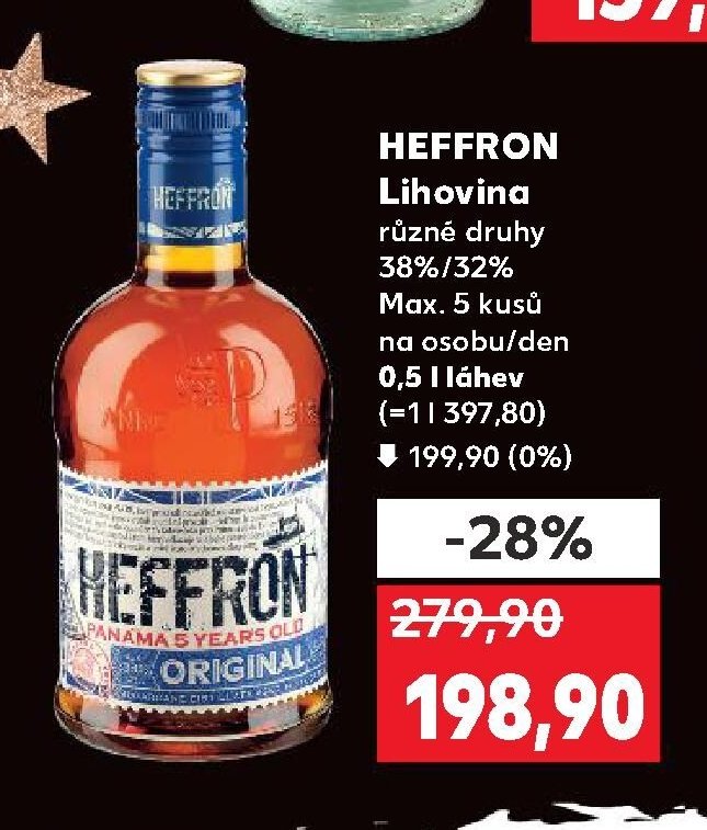 HEFFRON Lihovina různé druhy