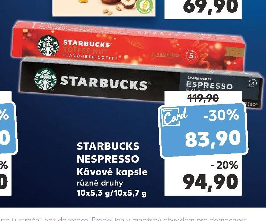 STARBUCKS NESPRESSO Kávové kapsle