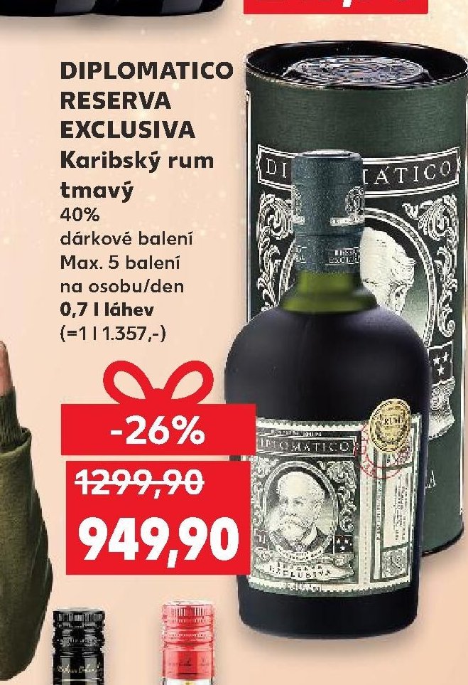 DIPLOMATICO RESERVA EXCLUSIVA Karibský rum tmavý