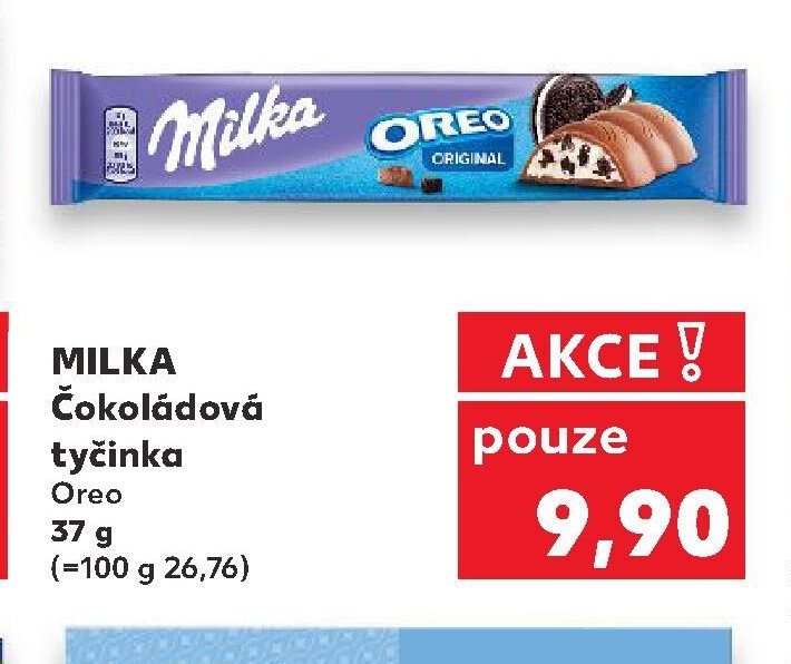 Milka čokoládová tyčinka Oreo