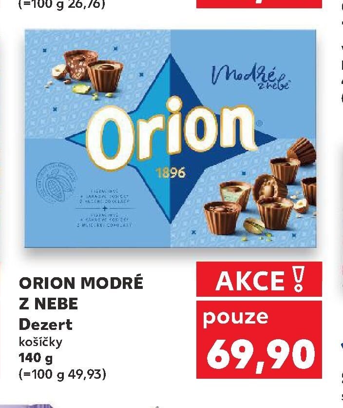 Orion Modré z nebe dezert