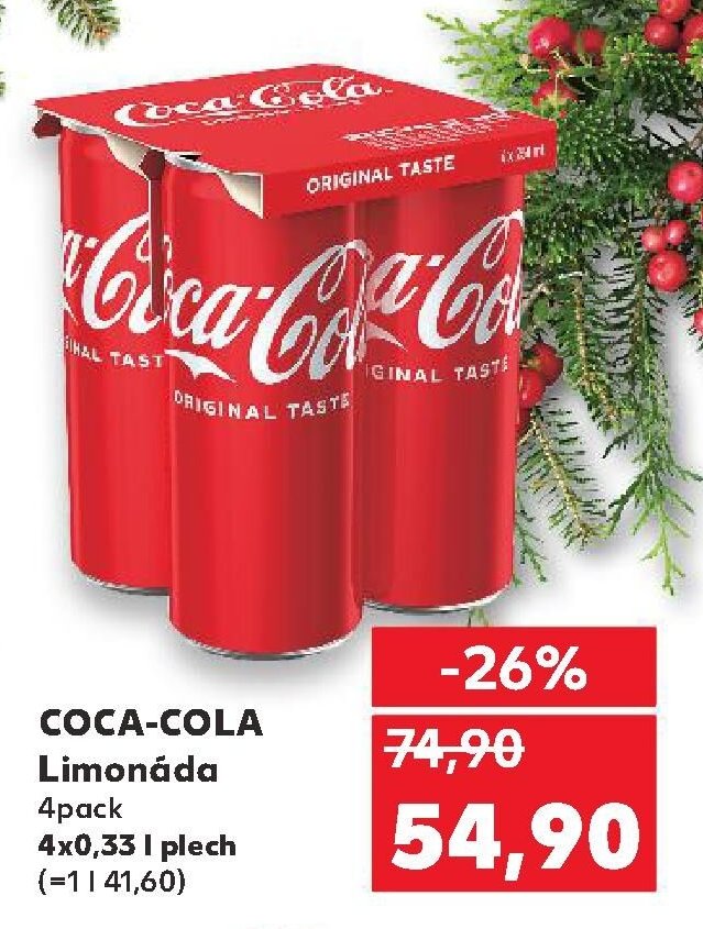 COCA-COLA Limonáda 4pack