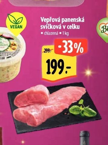 Vepřová panenská svíčková v celku