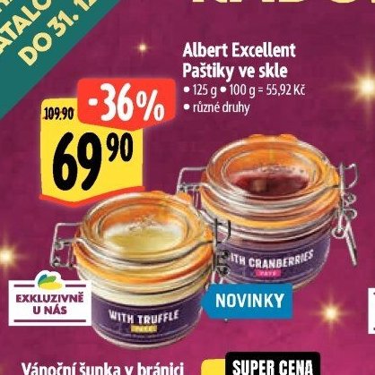 Albert Excellent Paštiky ve skle