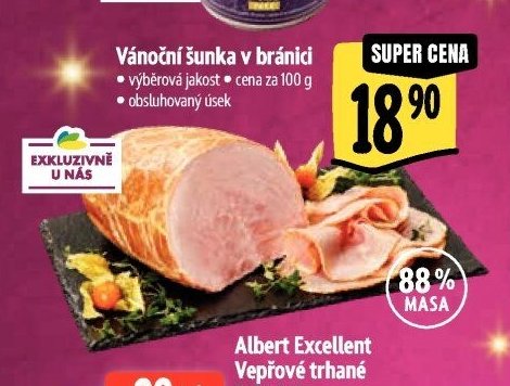 Vánoční šunka v bránici