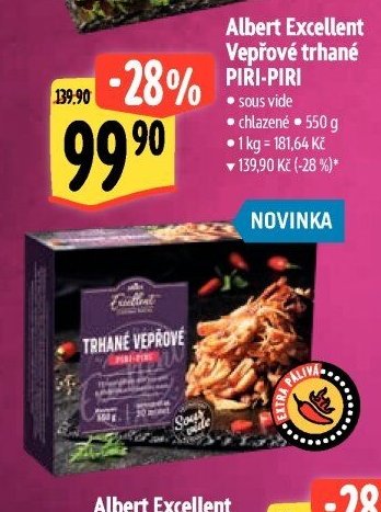 Albert Excellent Vepřové trhané PIRI-PIRI