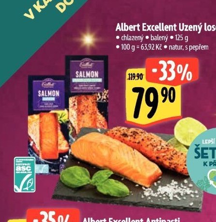 Albert Excellent Uzený losos