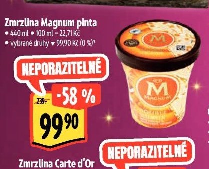 Zmrzlina Magnum pinta