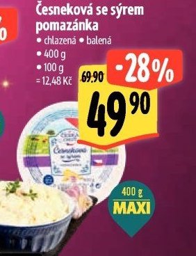 Česká chuť Česneková se sýrem pomazánka