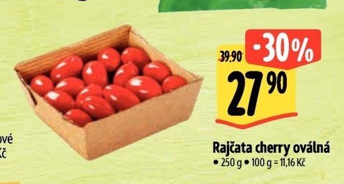 Rajčata cherry oválná