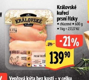 Královské kuřecí prsní řízky