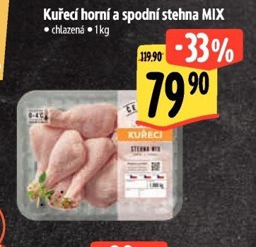 Kuřecí horní a spodní stehna MIX