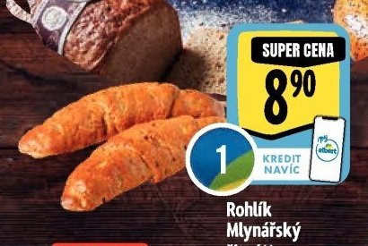 Rohlík Mlynářský žitný