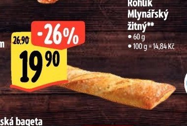 Bageta rustikální s kvasem