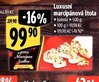 Luxusní marcipánová štola