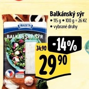 Balkánský sýr Madeta