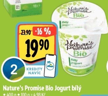 Bílý jogurt Bio Nature'