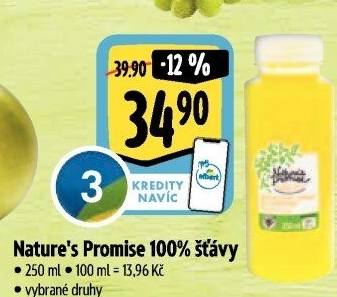 Čerstvá šťáva Nature'