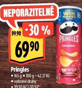 Chipsy Pringles - tubus