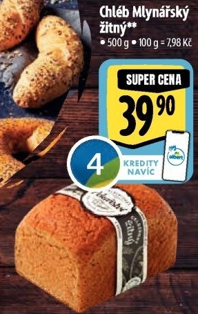 Chléb Mlynářský žitný Albert