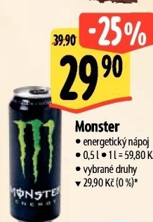 Energetický nápoj Monster Energy