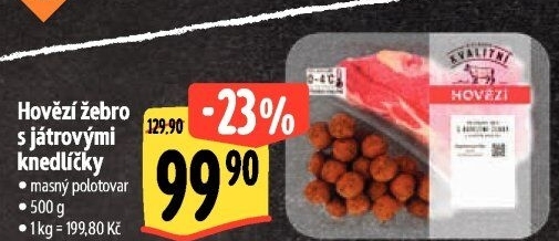 Hovězí žebro s játrovými knedlíčky Albert