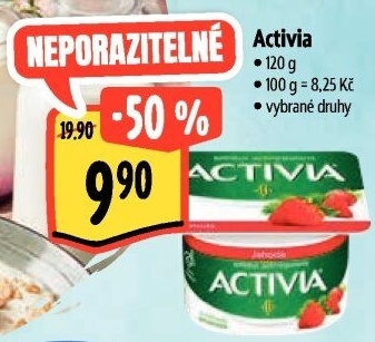 Jogurt ochucený Activia Danone