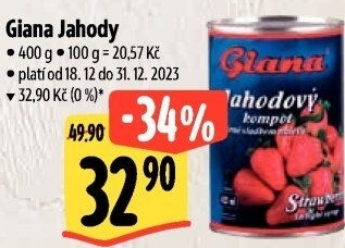 Kompot jahody Giana