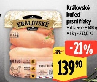 Kuřecí prsní řízky královské Premium Albert