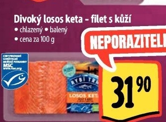 Losos divoký Keta filety Albert