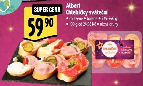 Obložený chlebíček Albert