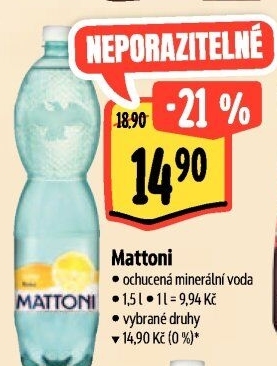 Ochucená voda Mattoni