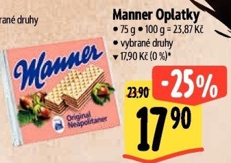 Oplatky Manner