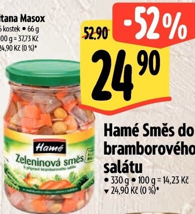 Směs do bramborového salátu Hamé