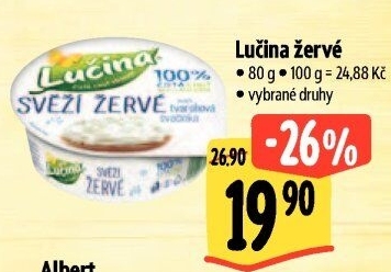 Svěží žervé Lučina