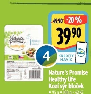 Sýr kozí přírodní Healthy life Nature'