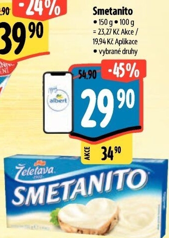 Sýr tavený Smetanito Želetava